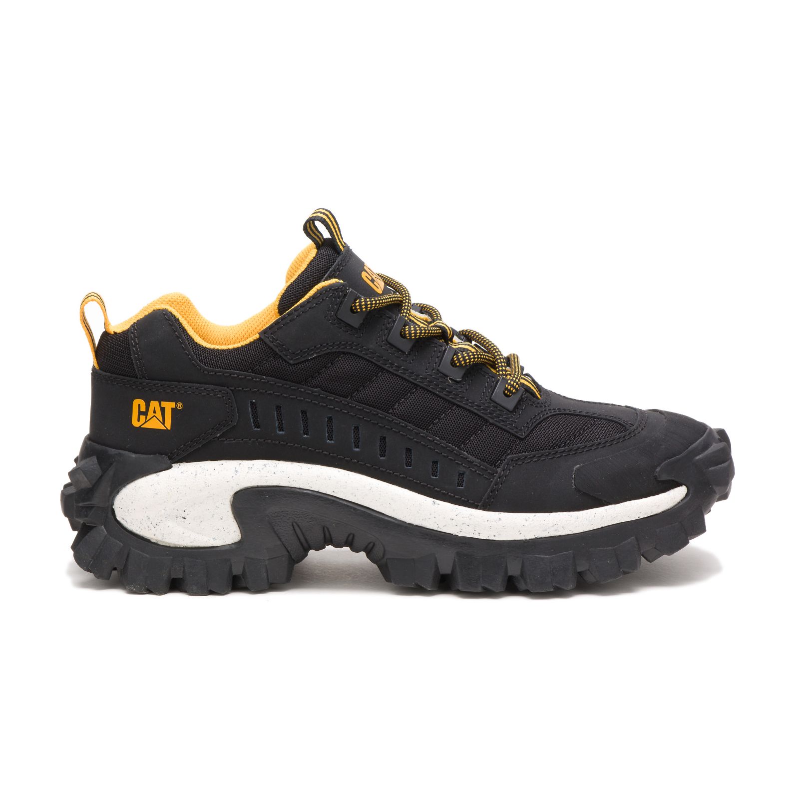 Caterpillar Shoes Online Pakistan - Caterpillar Intruder Mens Casual Shoes Black White (954781-YIN)